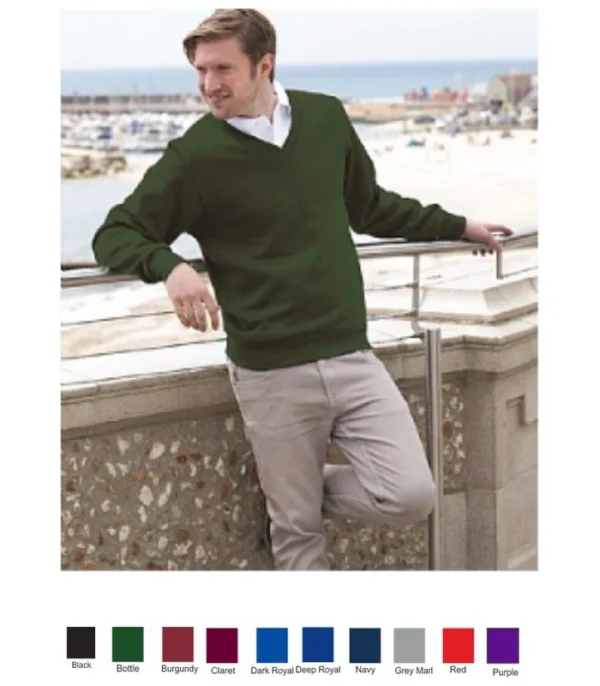 Banner Classic Vee Neck Sweatshirt